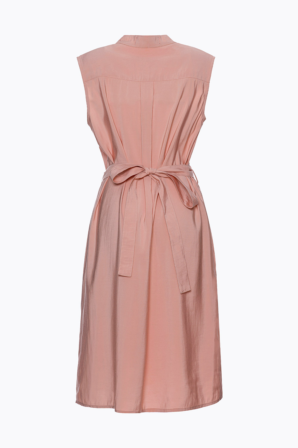 Đầm suông sát nách cổ trụ