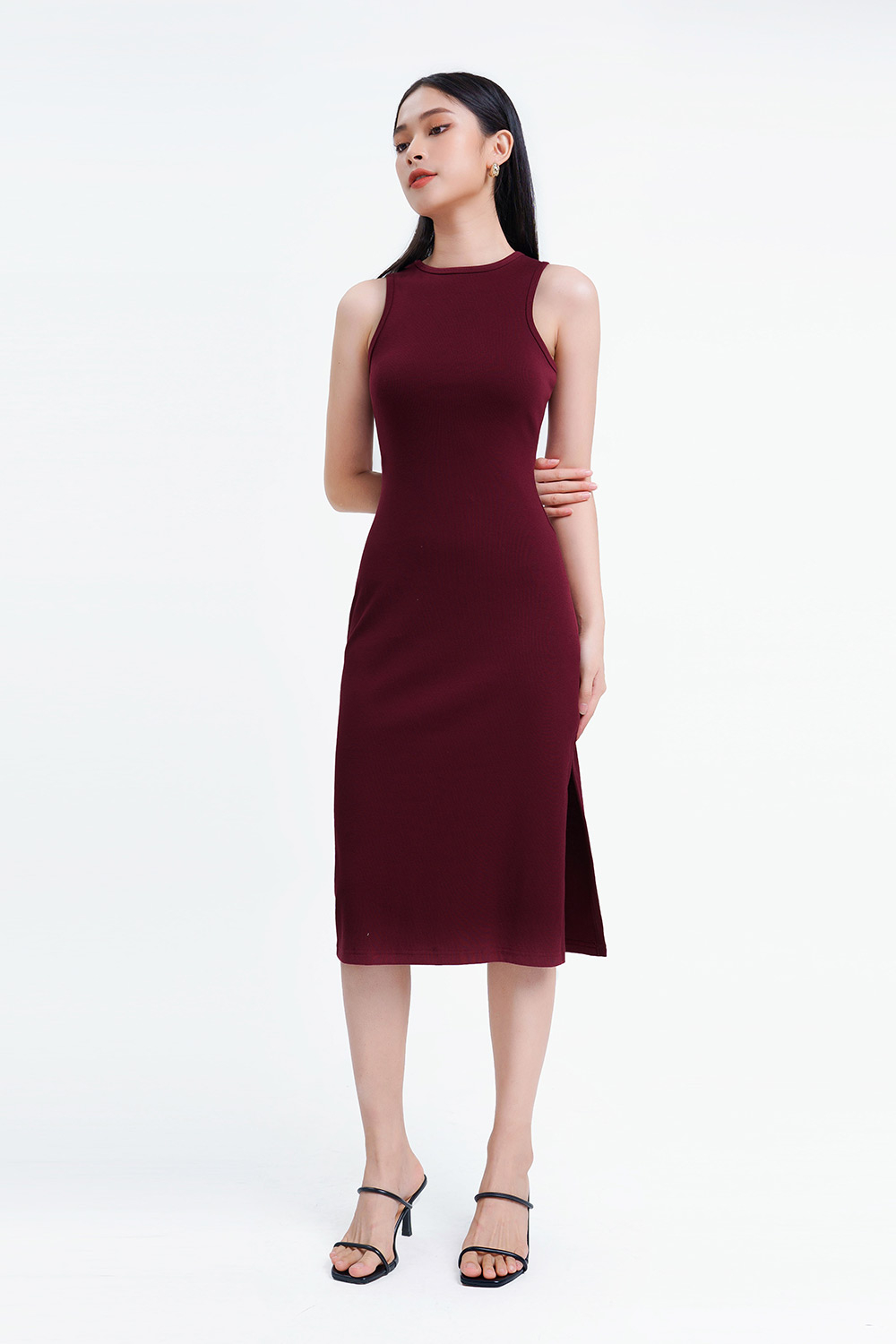 Đầm thun ôm body sát nách 