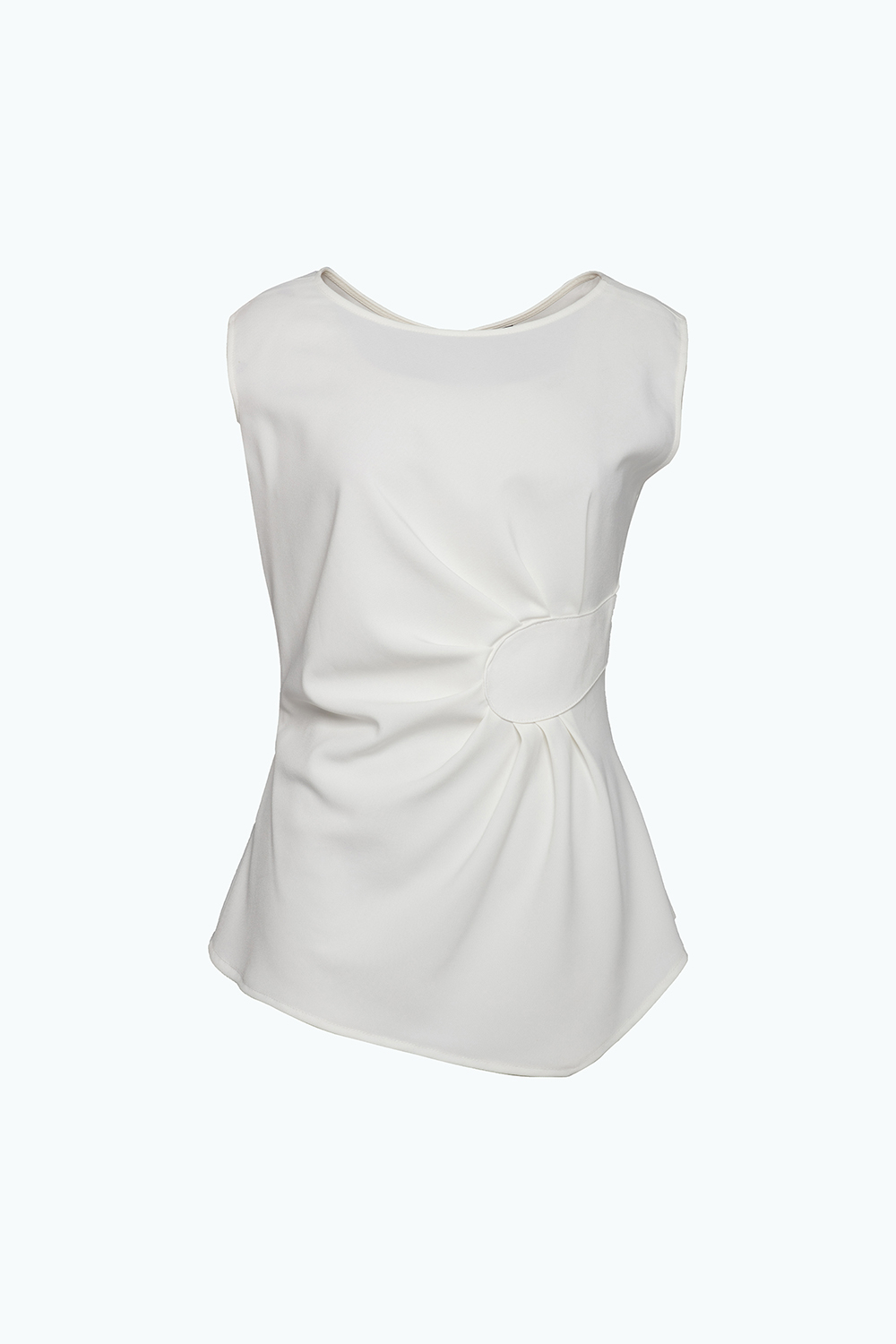 Áo kiểu xoắn eo sát nách 