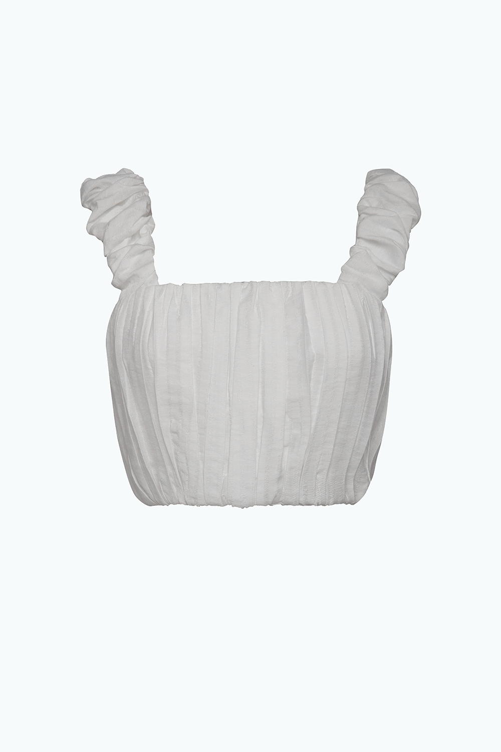 Áo croptop trắng hai dây 