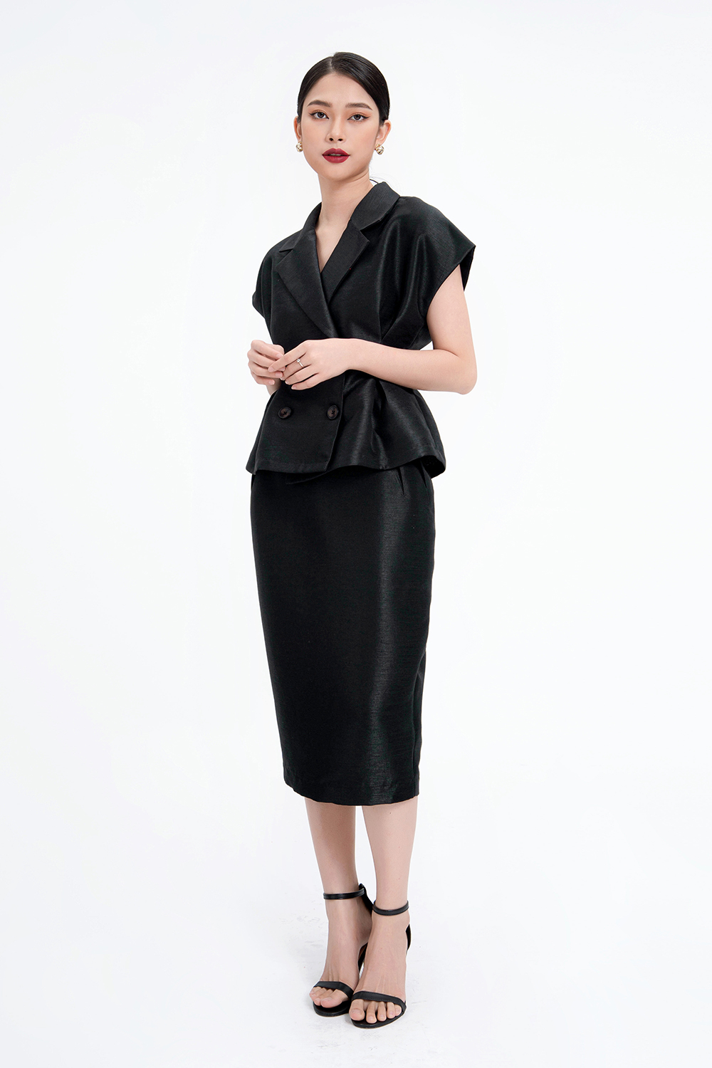 Mua Chân Váy Đuôi Cá dáng dài màu đen phong cách Hàn Quốc cho nữ m614 - Yeep