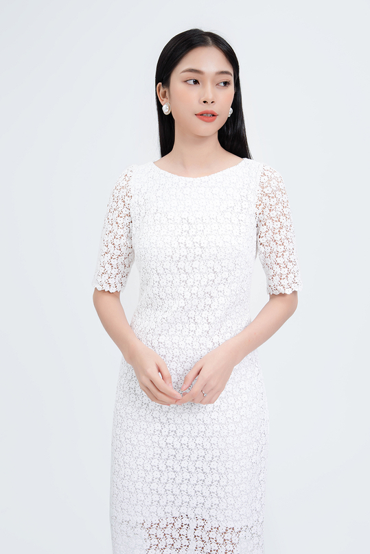 Đầm trắng không tay KK107-13