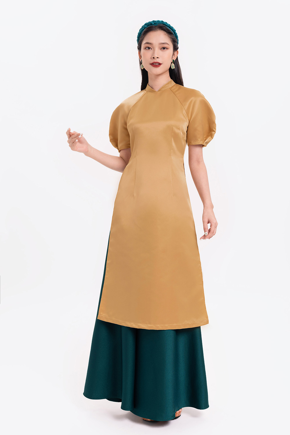 Quần ống rộng mặc áo dài 