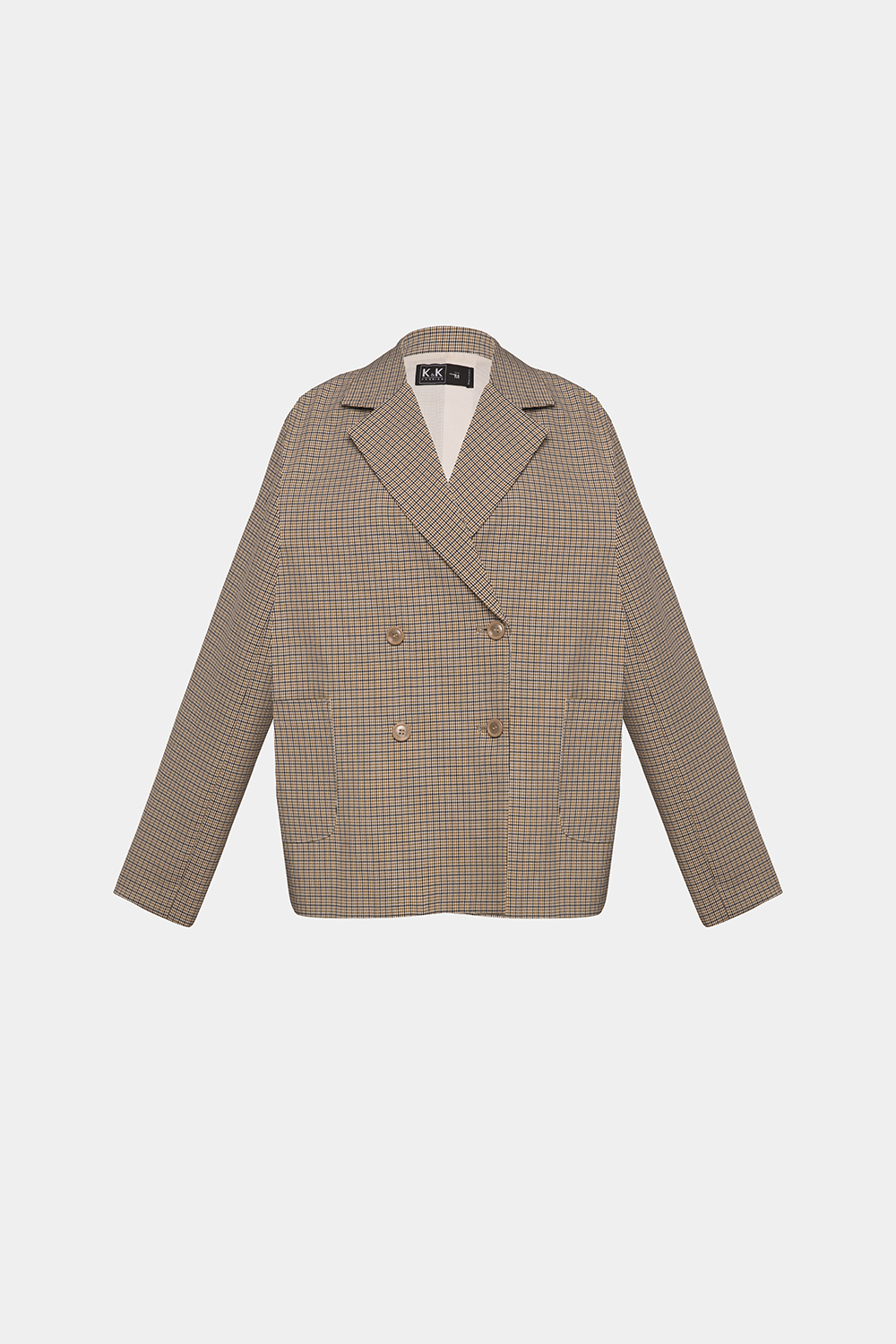 Áo khoác blazer caro nhí 