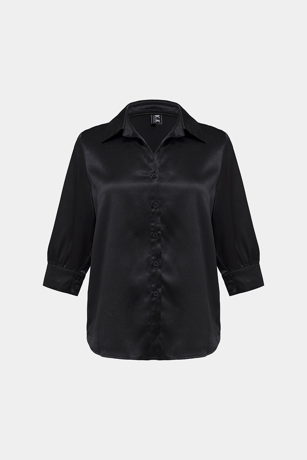 Áo sơ mi màu đen trơn tay dài vải lụa mềm mịn phong cách đơn giản dễ phối  đồ  Lazadavn