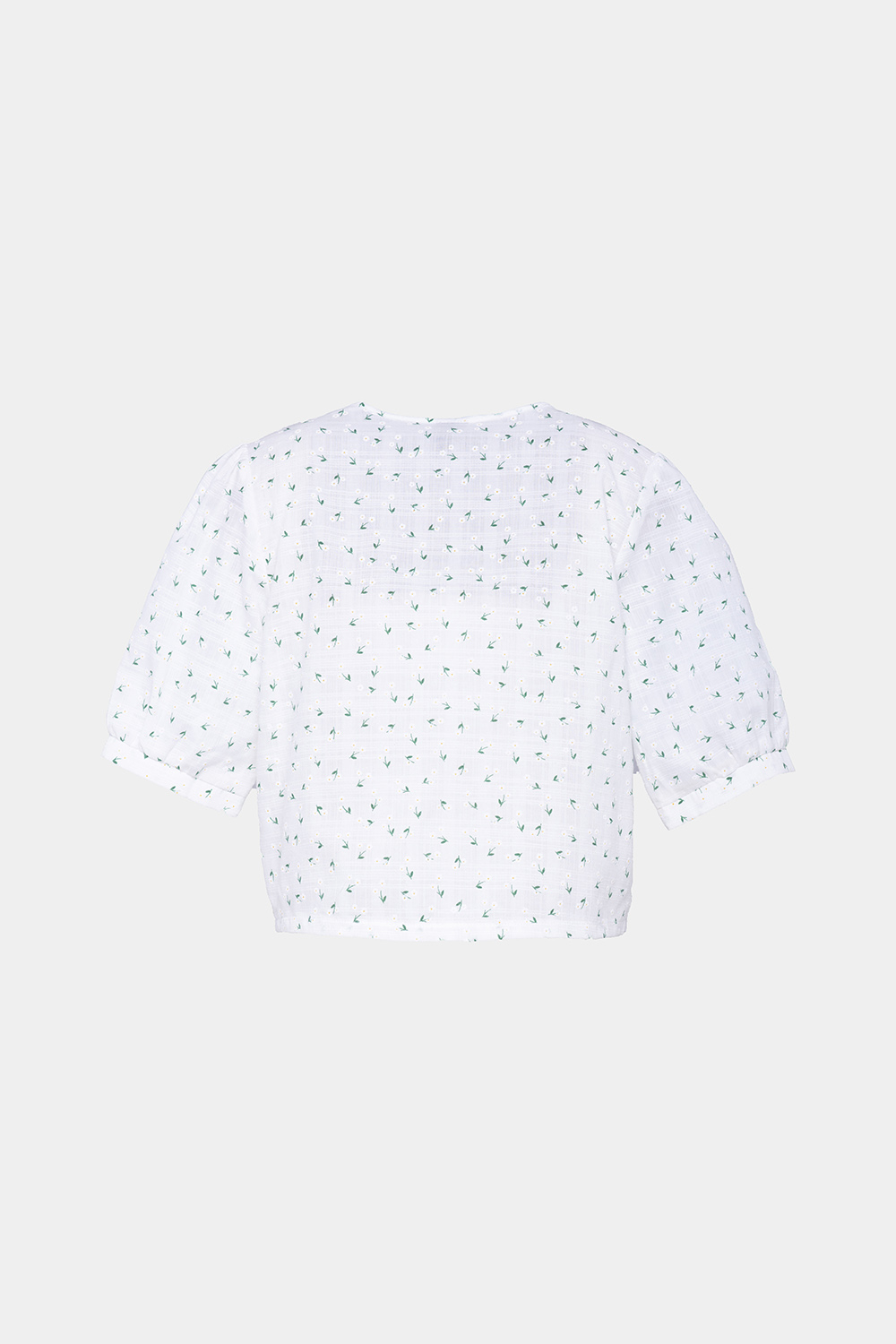 Áo kiểu nữ màu trắng họa tiết 