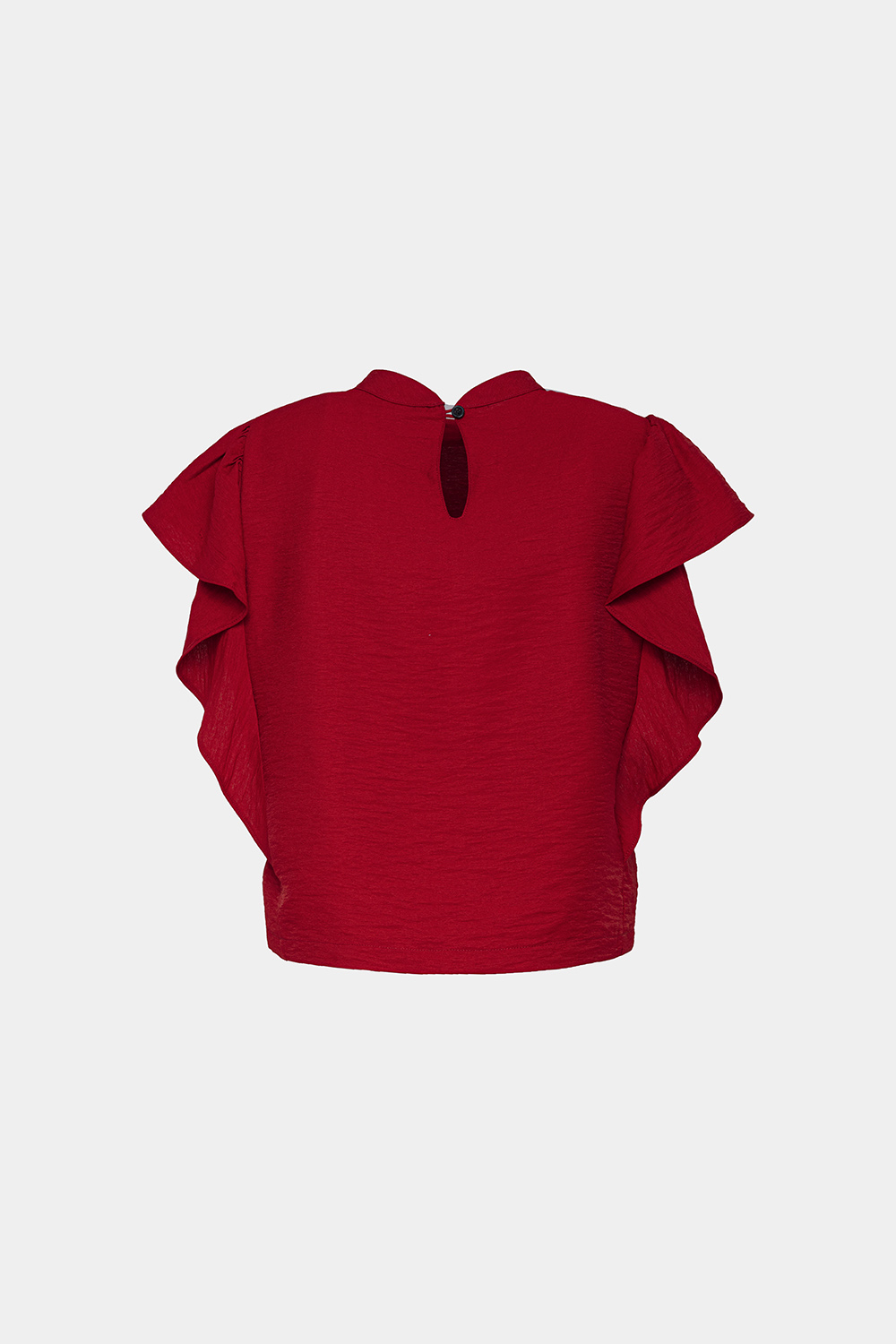 Áo kiểu cổ trụ tay phối bèo 