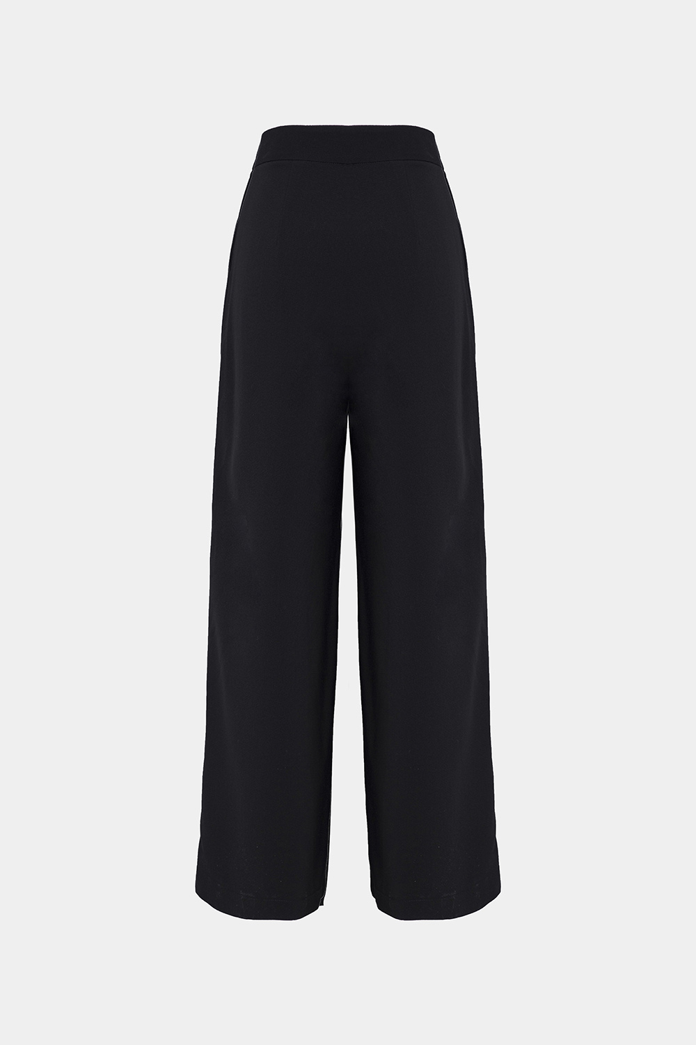 Quần đen ống suông lưng cao 