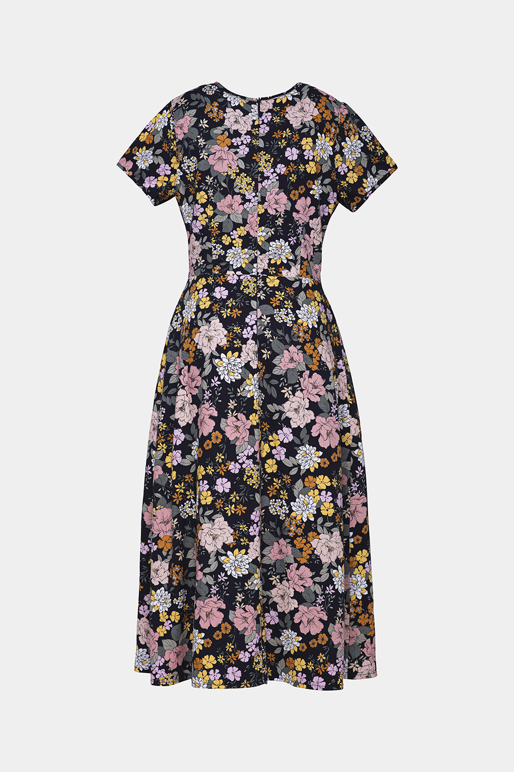 Đầm chữ A họa tiết hoa 