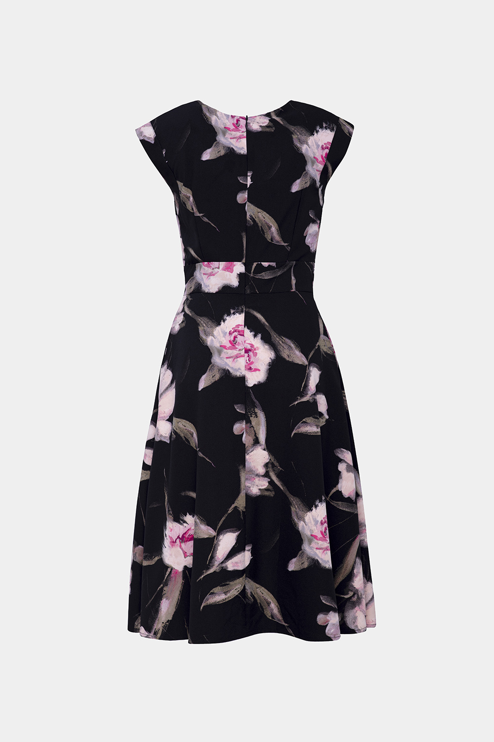 Đầm hoa dáng xòe tay hến 