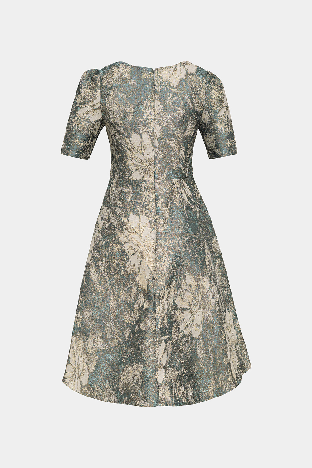 Đầm hoa dự tiệc dáng xòe 