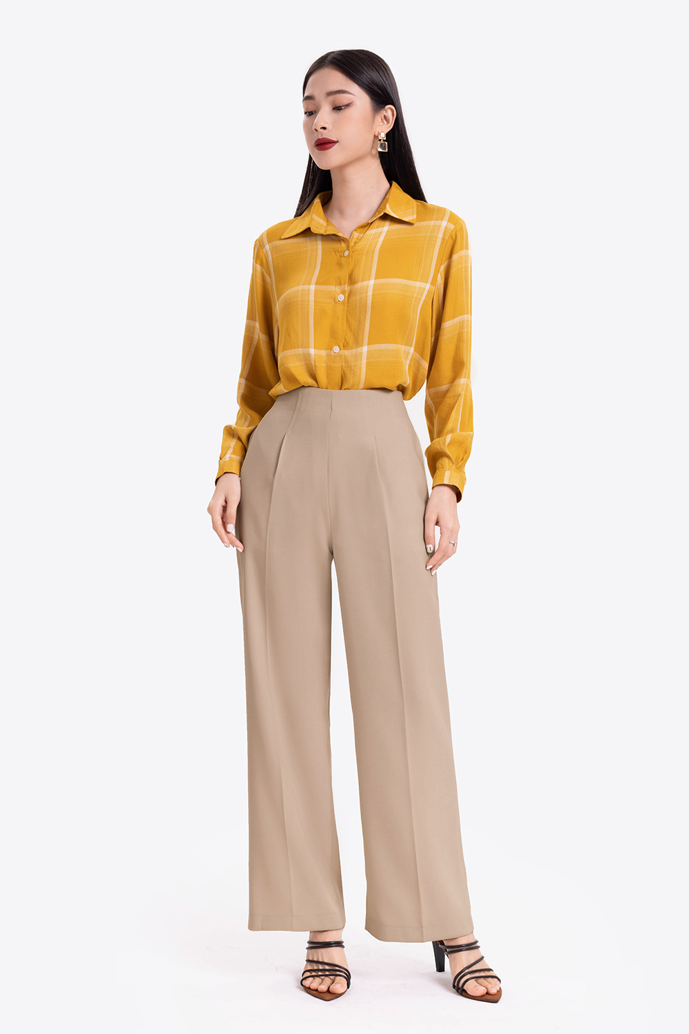 Quần công sở nữ ống suông 