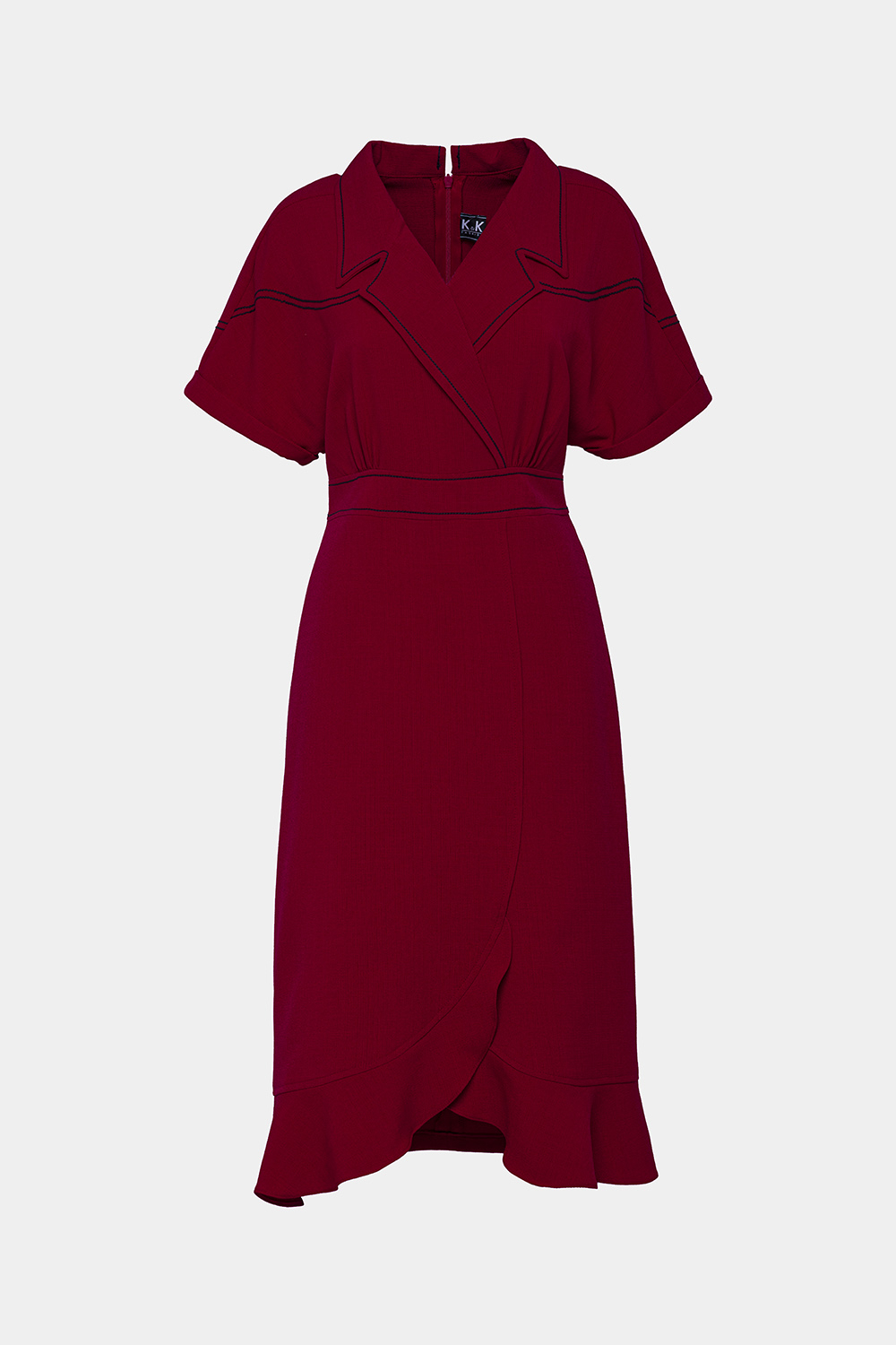 Đầm đỏ đuôi cá cổ đan tông 