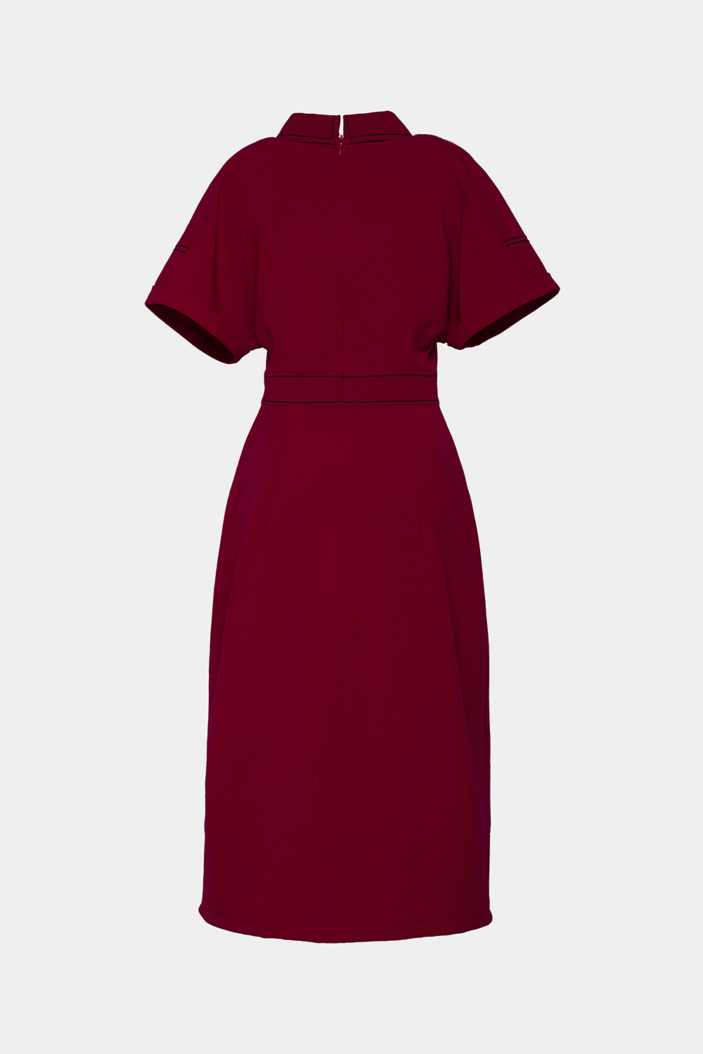 Đầm đỏ đuôi cá cổ đan tông 