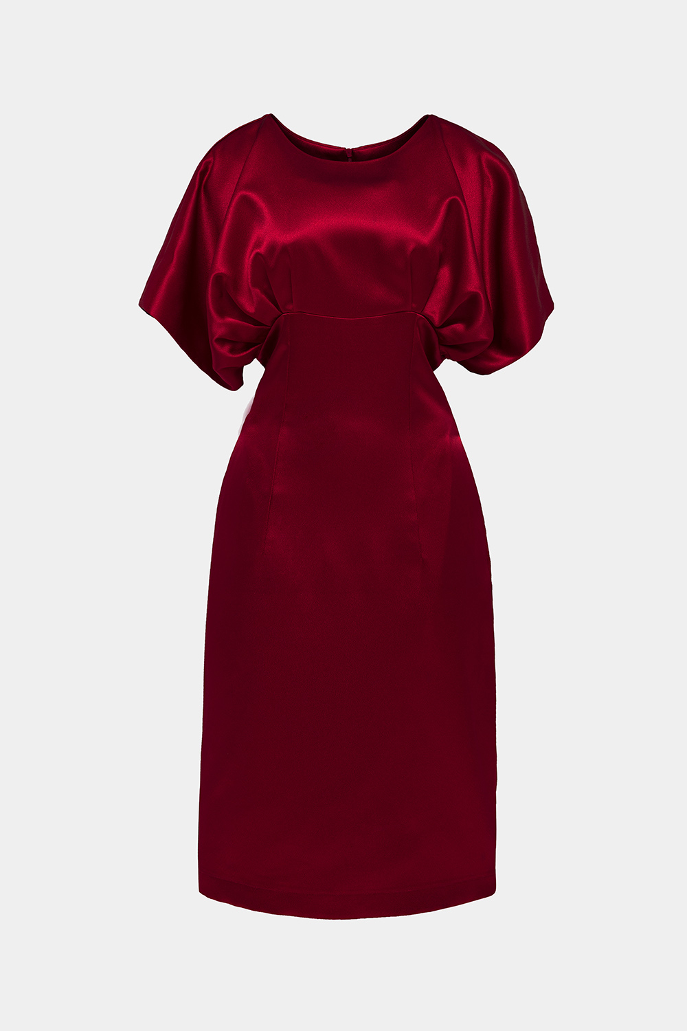 Đầm đỏ dự tiệc tay cánh dơi 