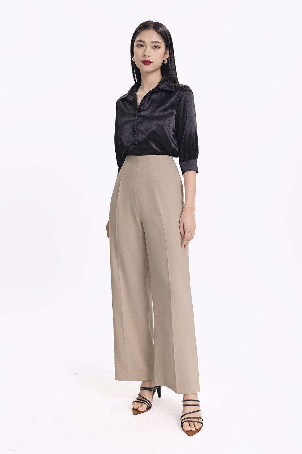 Quần công sở nữ ống suông 