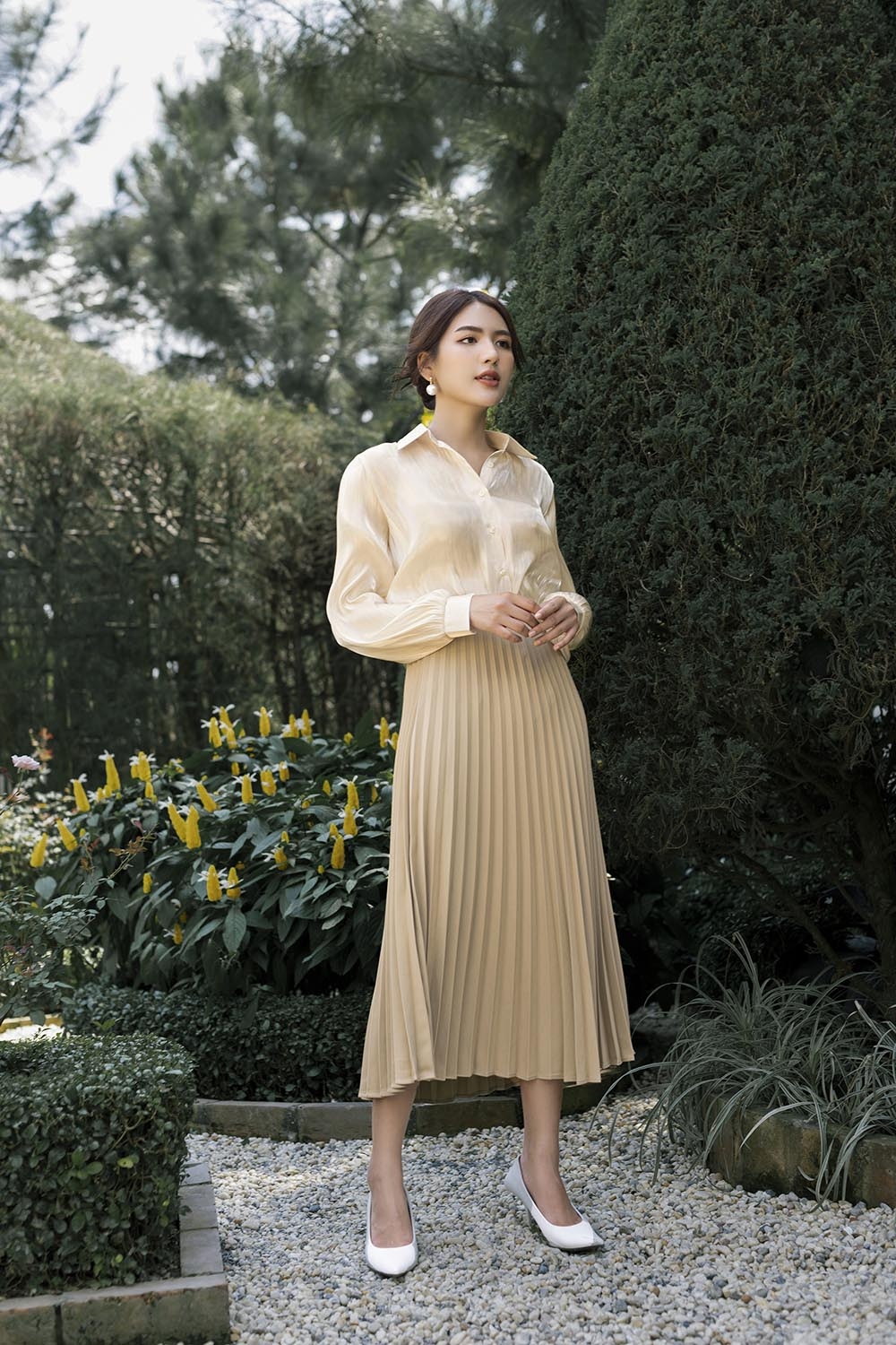 Áo sơ mi nữ hàn quốc tay dài 