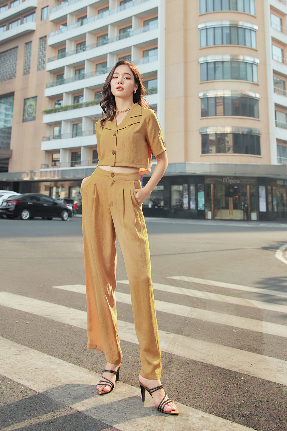 Quần dài nữ ống suông đẹp 