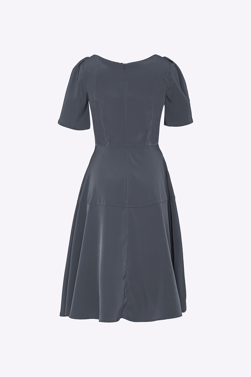 Đầm xòe cổ vuông tay phối bèo