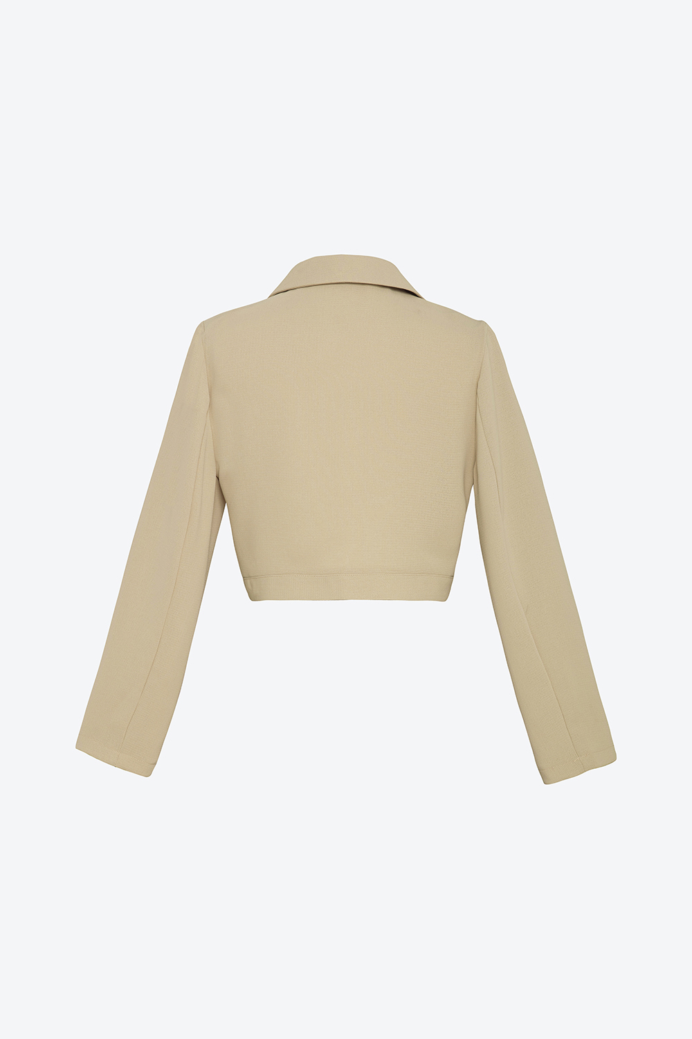 Áo khoác lửng phối 2 túi tay dài 