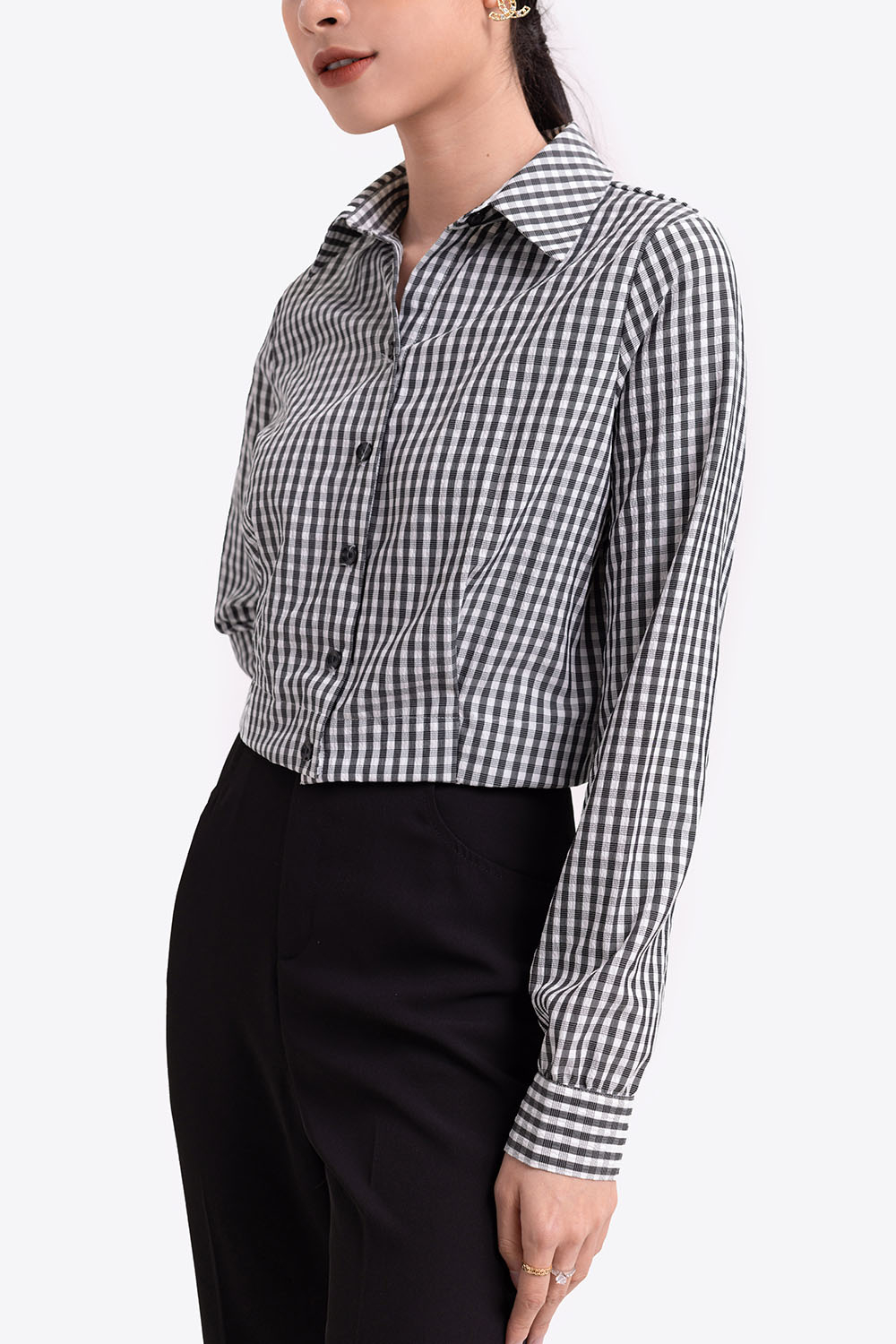 Áo sơ mi caro tay dài 