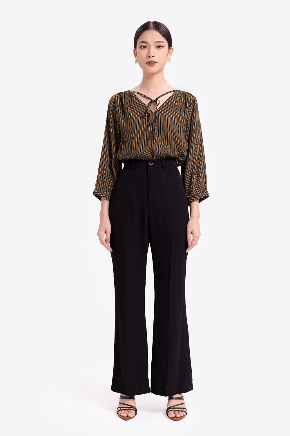 Quần đen công sở ống loe