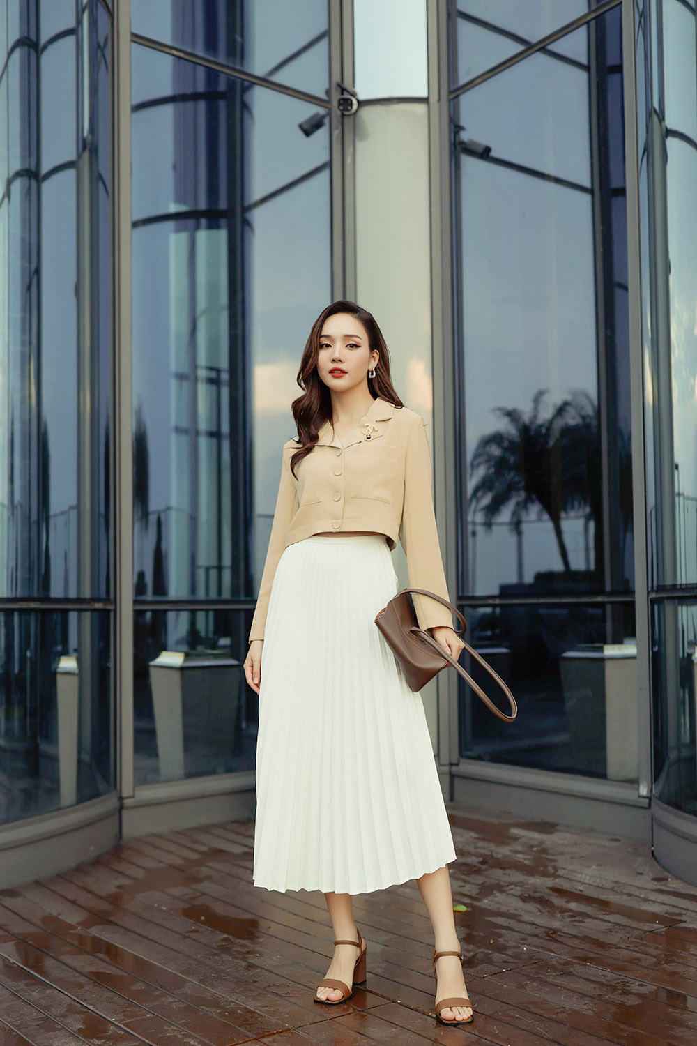 Chân Váy Xếp Ly Bản To❤️Chân Váy Phong Cách Hàn Quốc❤️Đủ Màu Đen,Trắng M005  - Chân váy | ThờiTrangNữ.vn