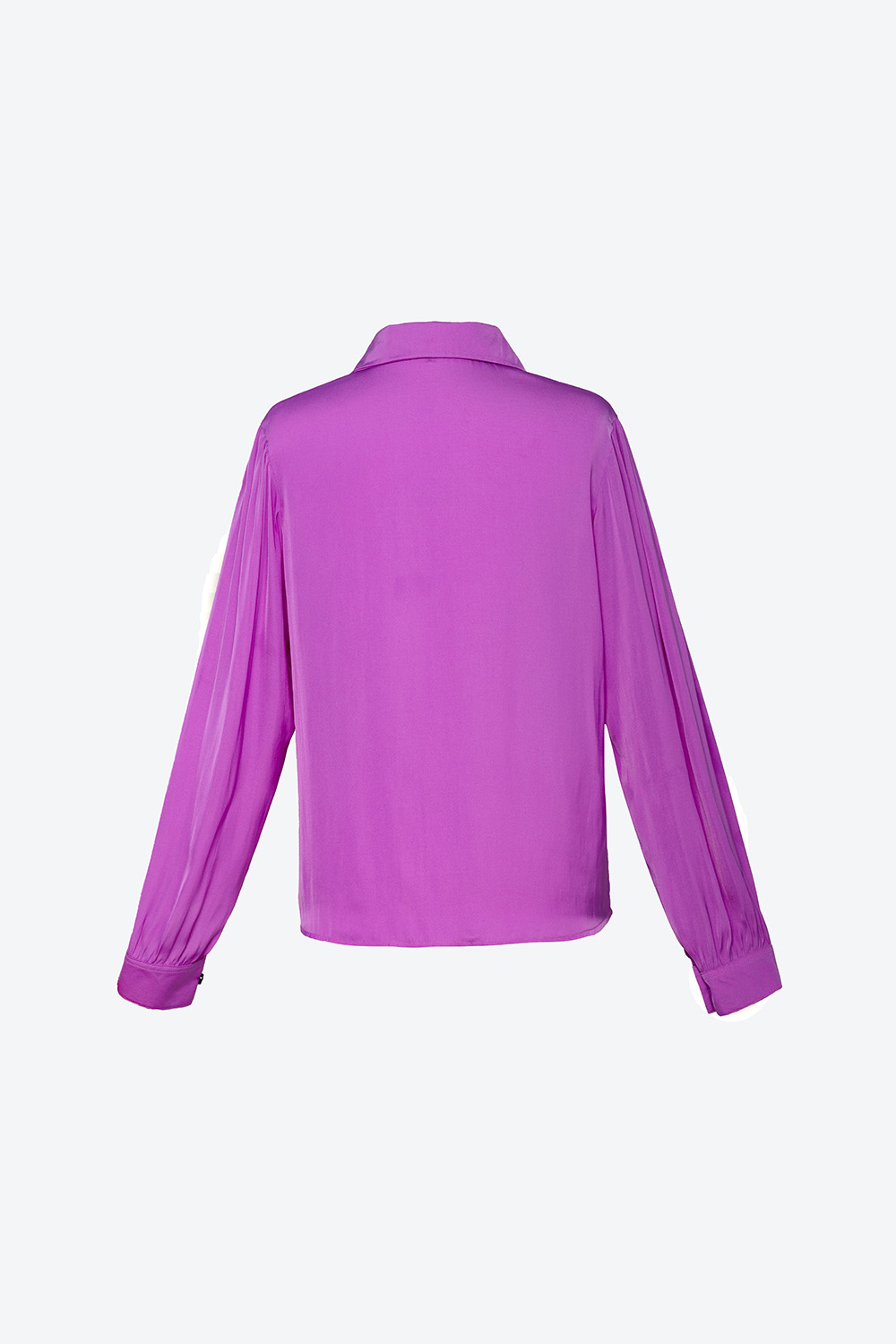 Áo sơ mi dài tay cổ phối nơ 