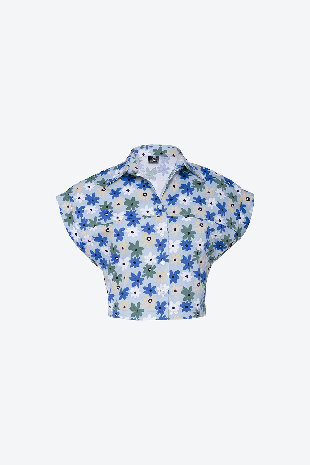 Áo sơ mi hoa tay hến 