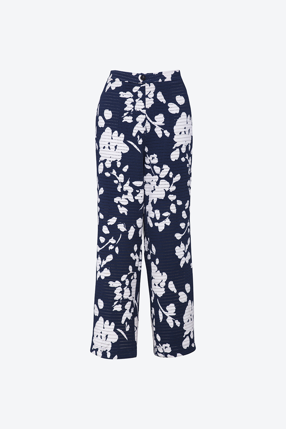 Quần ống suông họa tiết hoa 