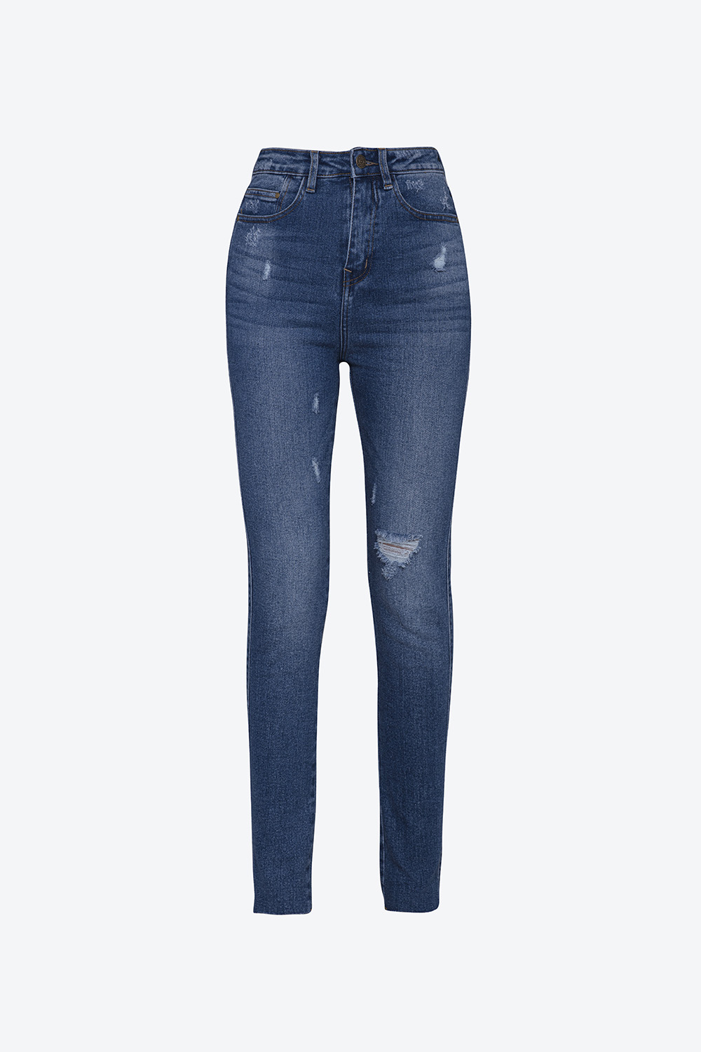 Quần jeans nữ dáng skinny lưng cao 