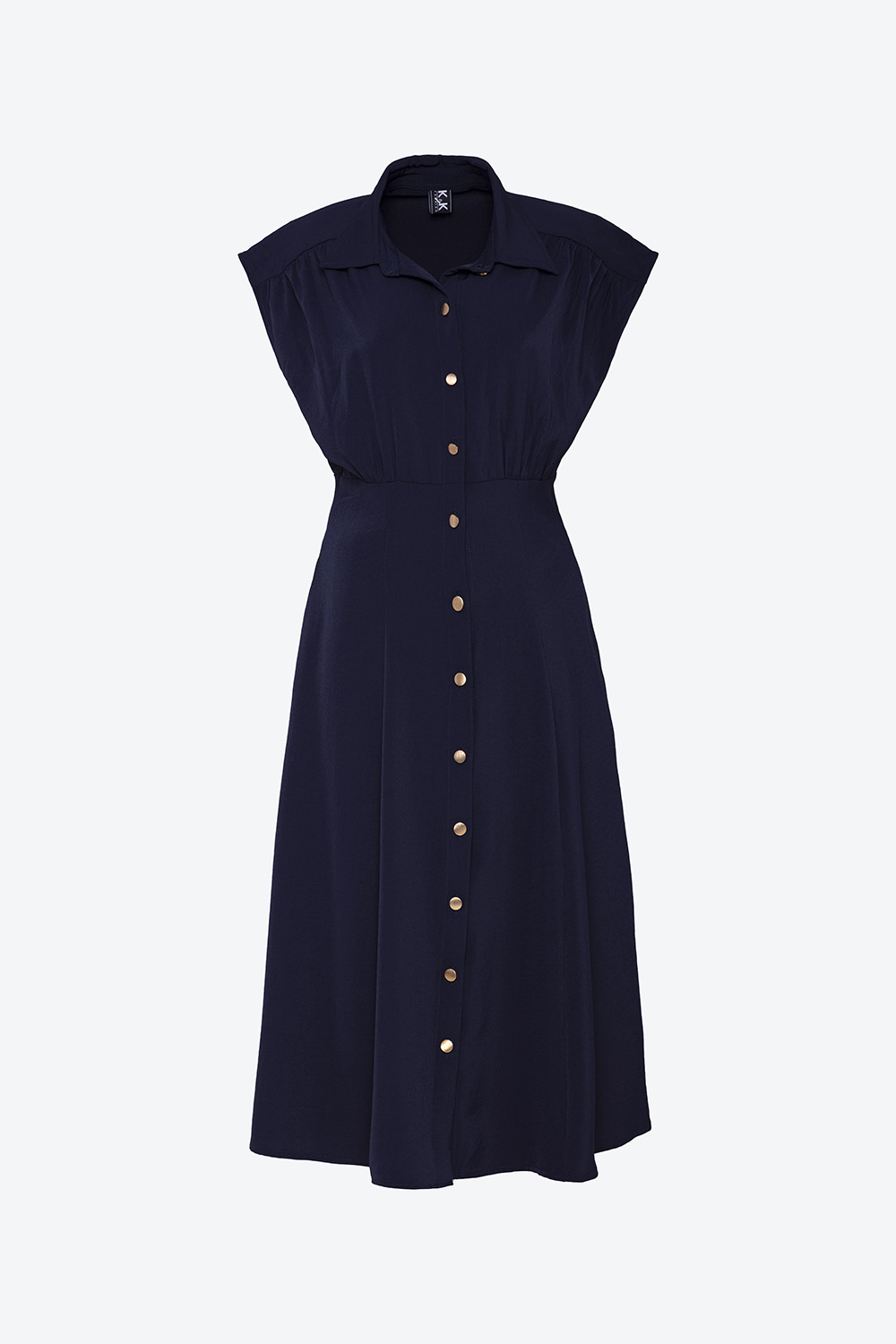 Đầm sơ mi dáng xòe 