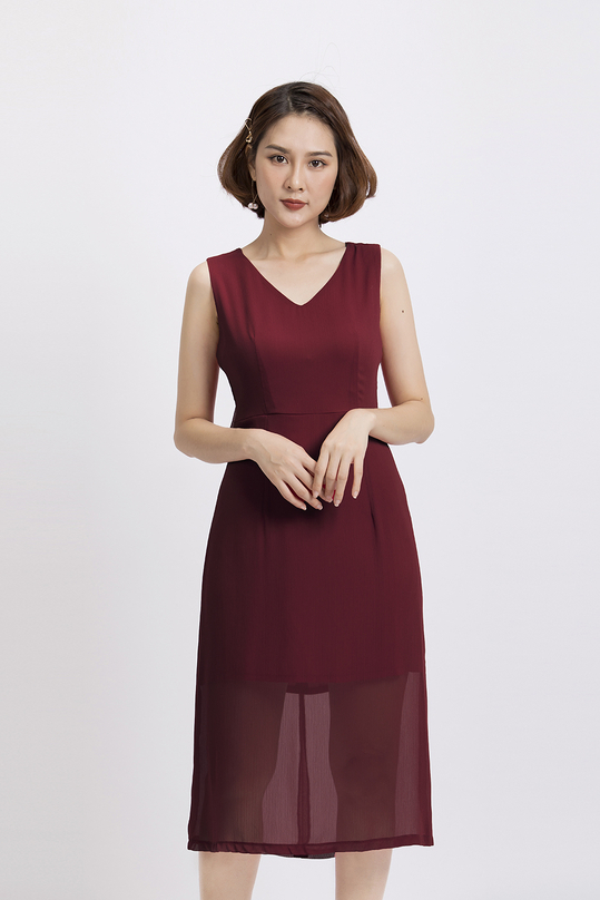 Đầm maxi sát nách KK88-17