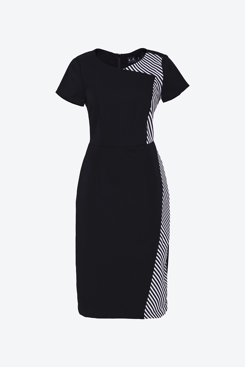 Đầm chữ A phối họa tiết 