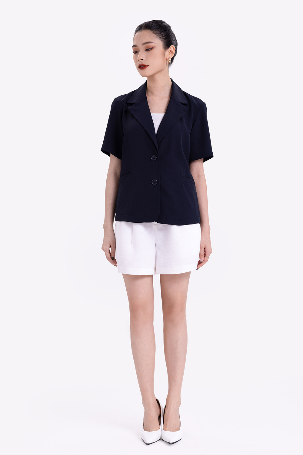 Áo blazer ngắn tay 