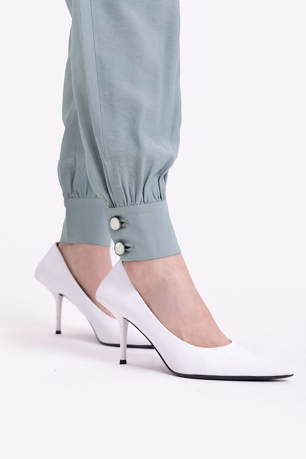 Quần baggy nữ bo gấu 