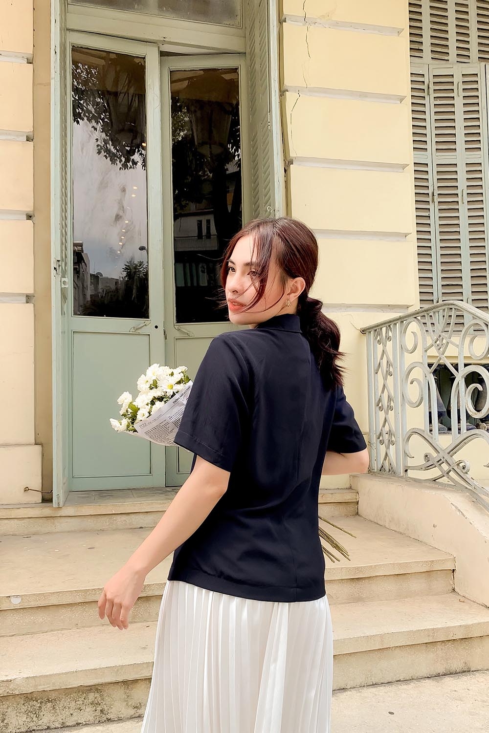 Áo blazer ngắn tay 