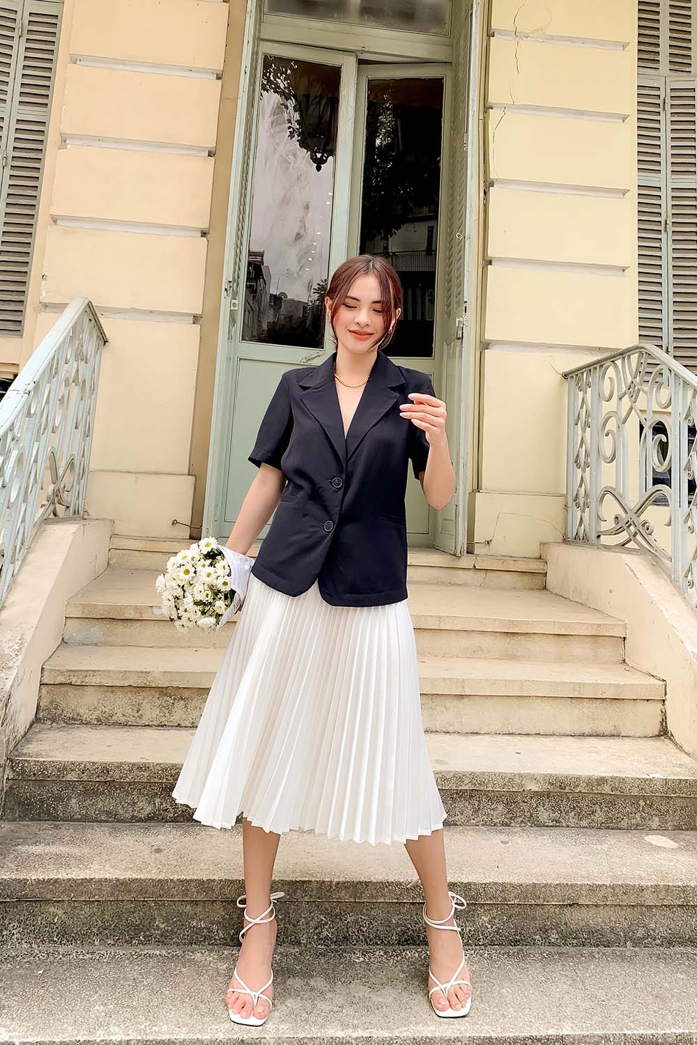 Áo blazer ngắn tay 