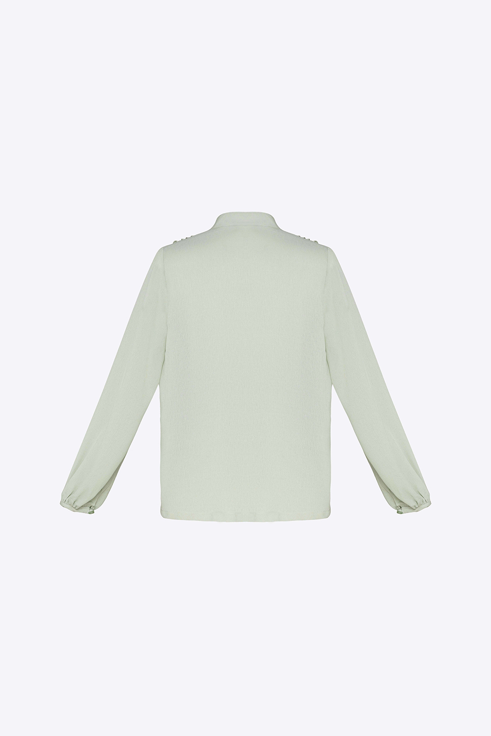 Áo sơ mi nữ tay dài nhún ngực 