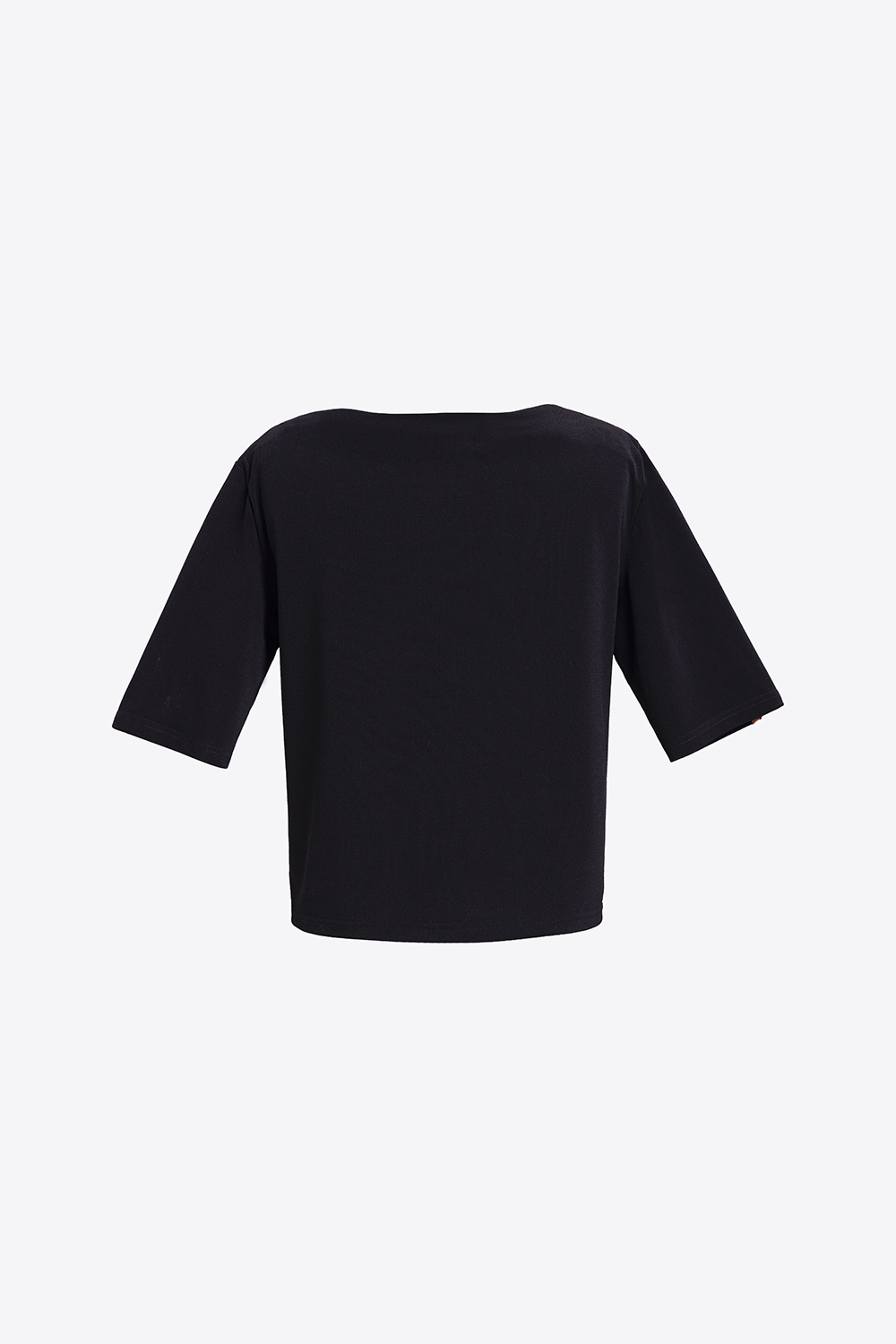 Áo kiểu nữ màu đen tay lỡ cổ thuyền 