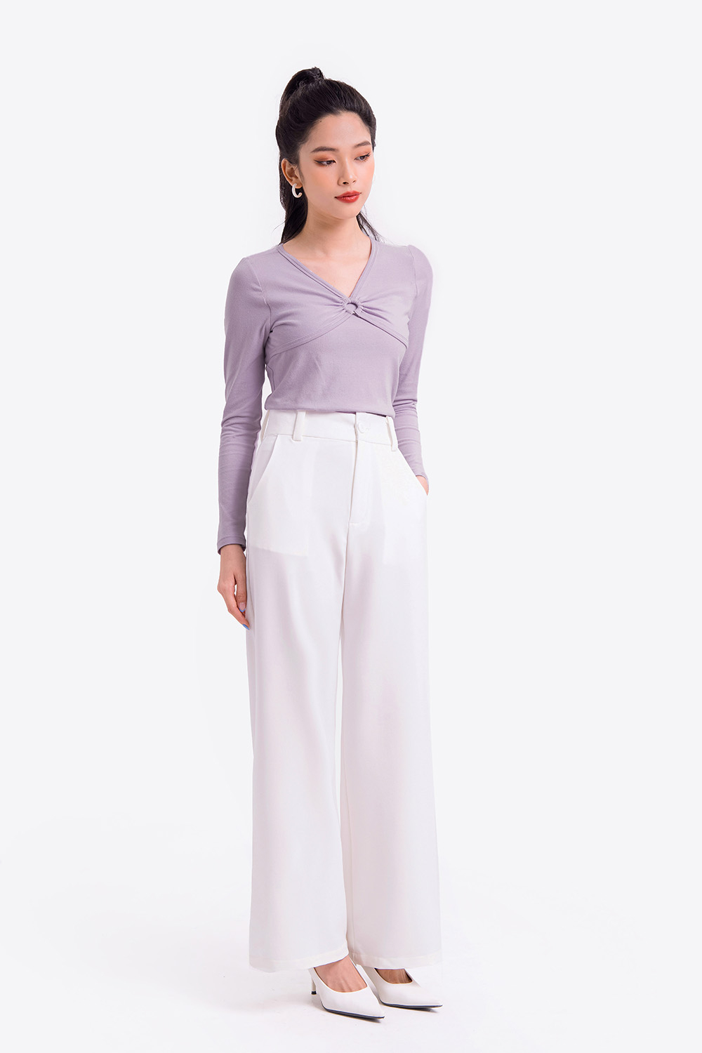 Áo thun nữ ôm tay dài 