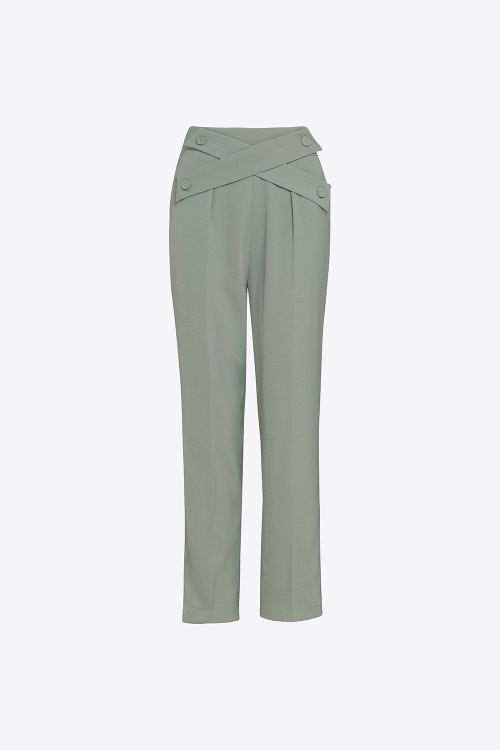 Quần tây nữ công sở đai cách điệu 