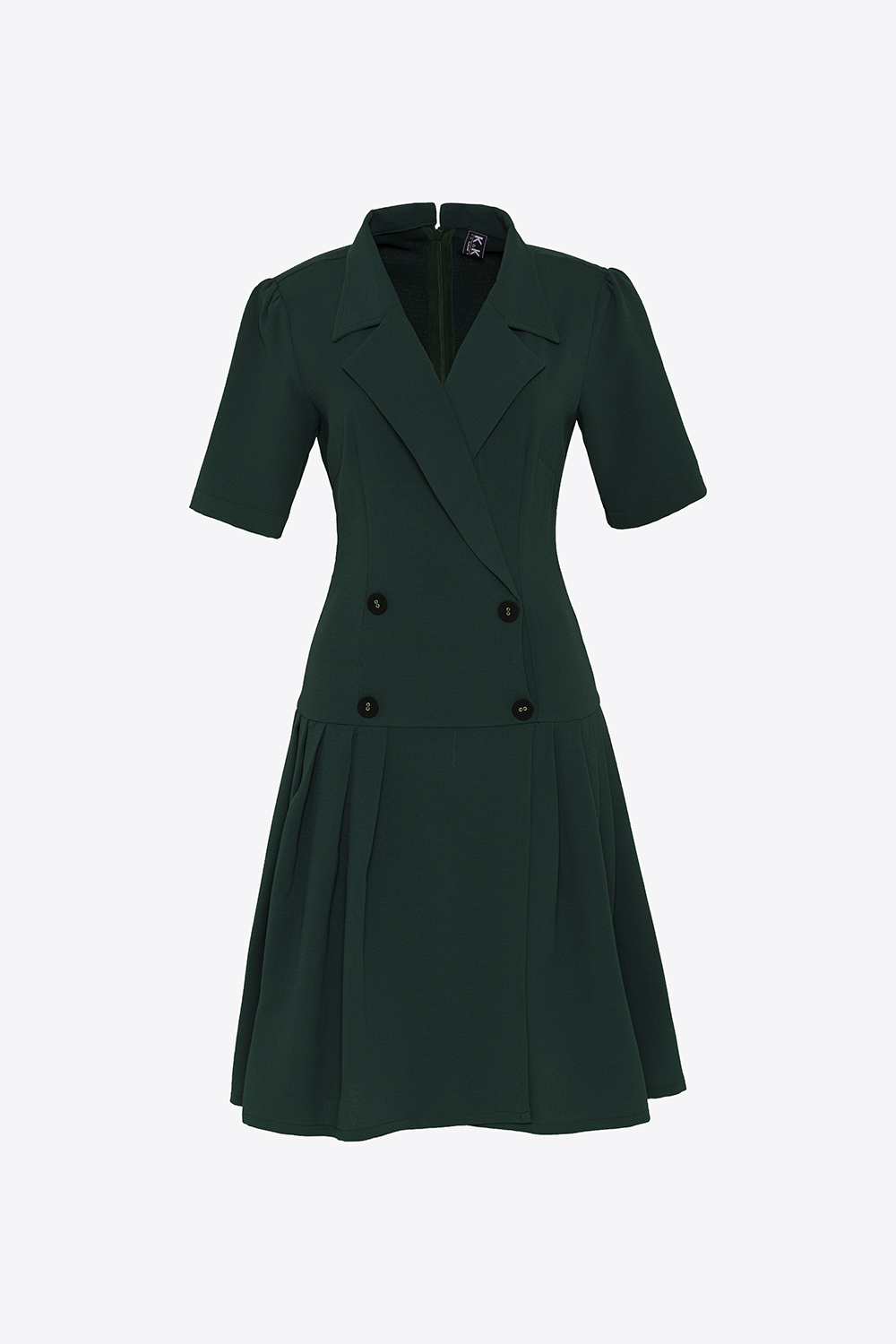 Đầm công sở nữ phom đuôi cá xếp ly 