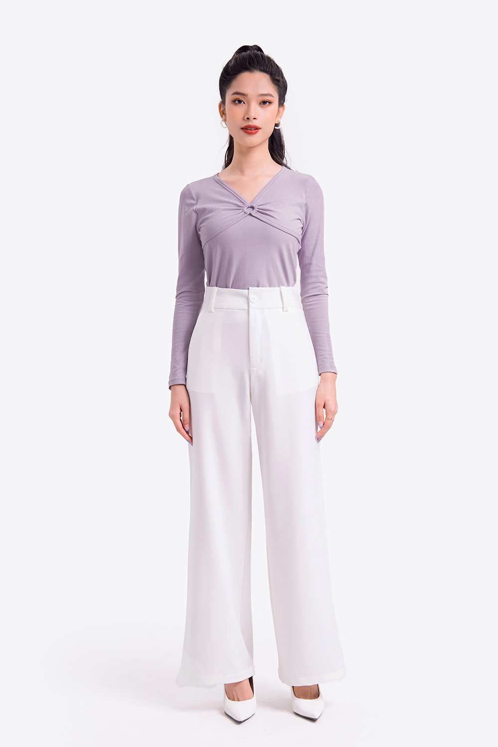 Áo thun nữ ôm tay dài 