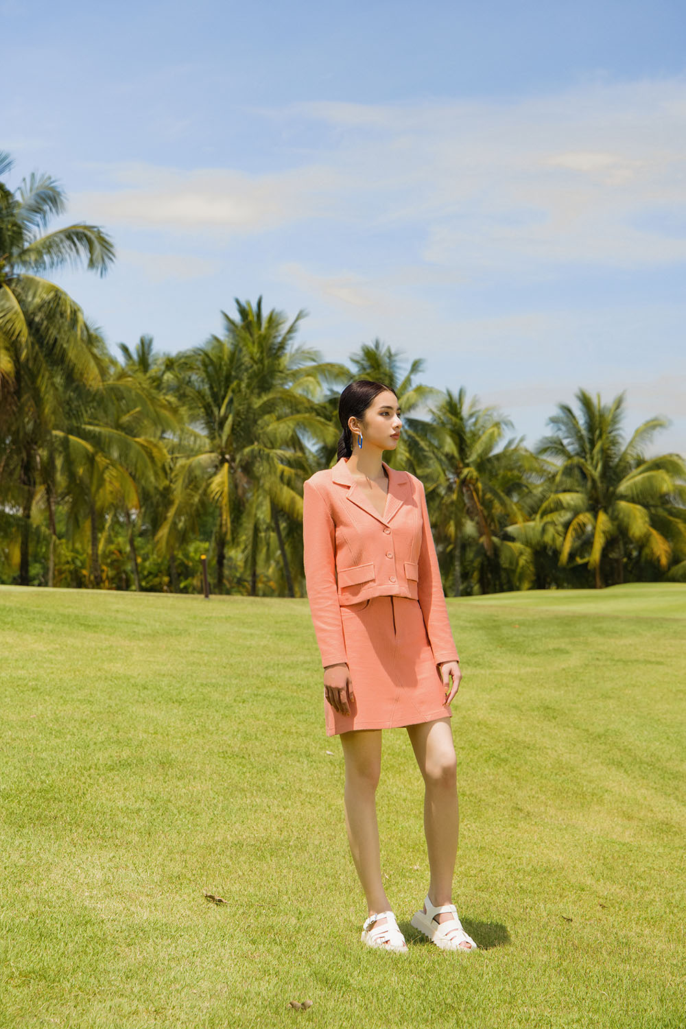 Chân váy ngắn dáng chữ A 