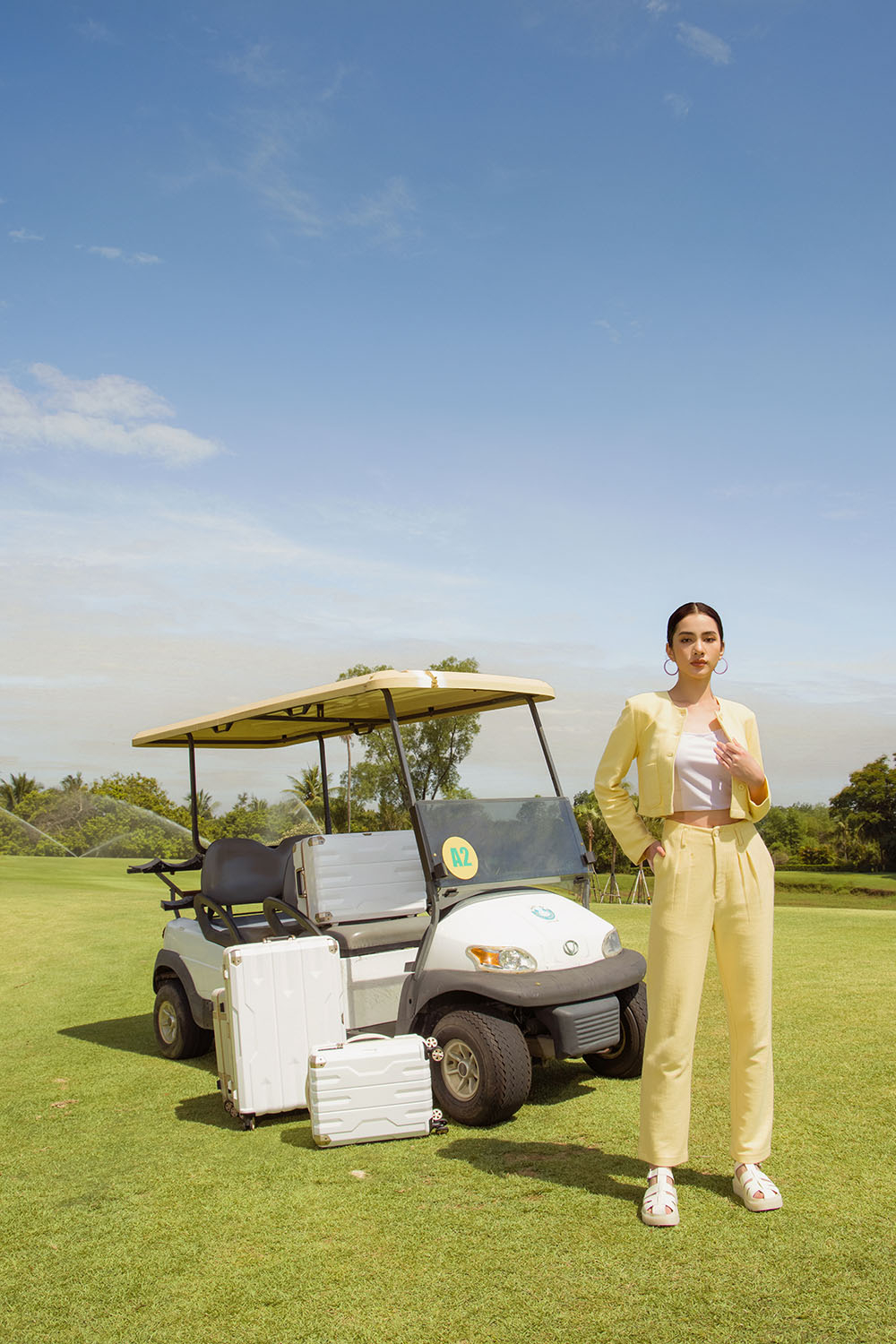 Quần tây nữ dáng suông nhung tăm 