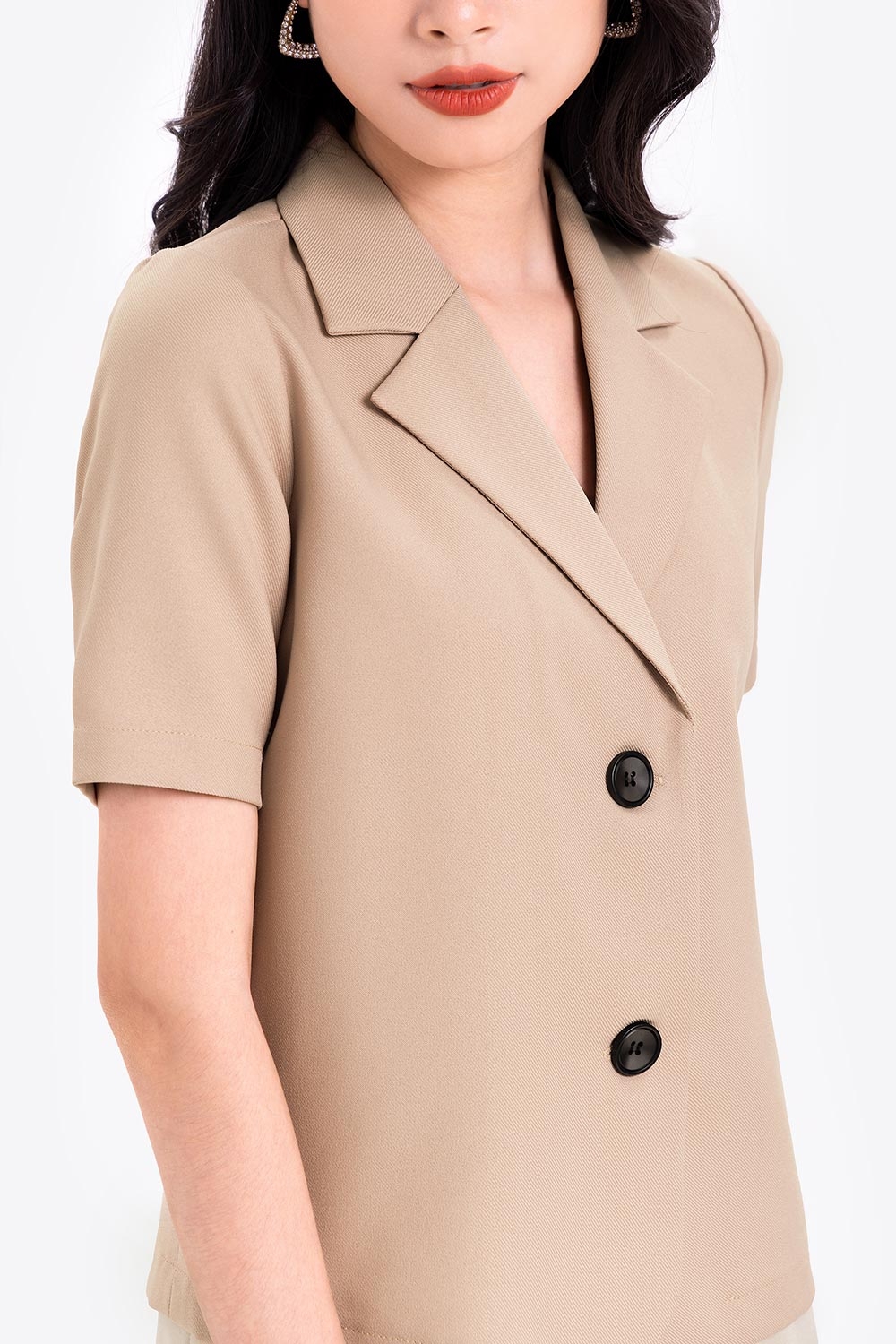 Áo blazer nữ tay ngắn 