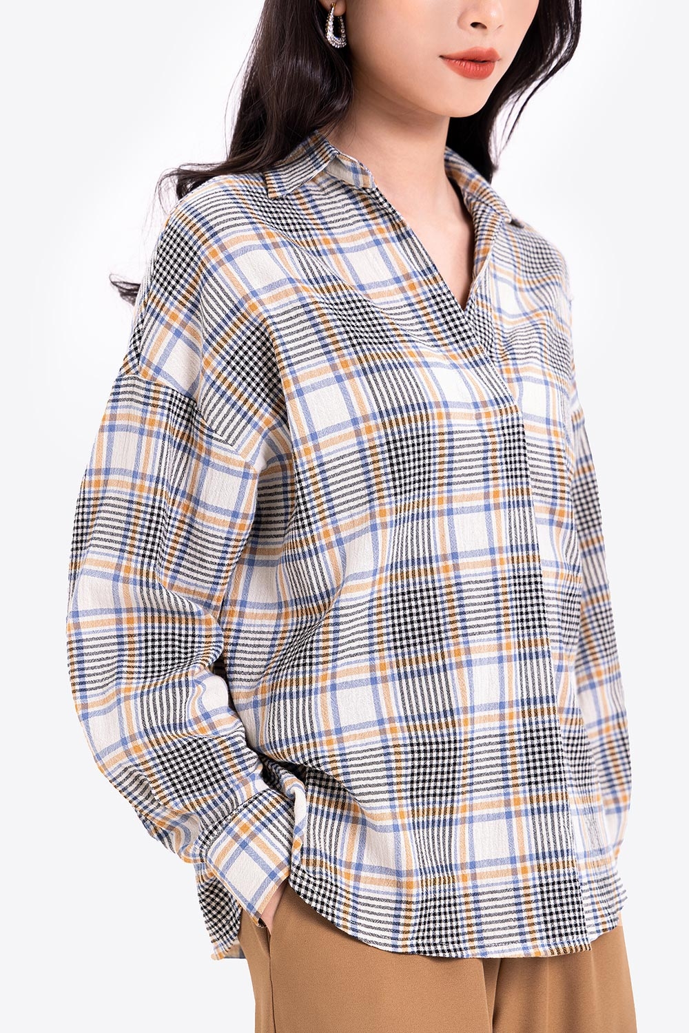 Áo sơ mi kiểu hàn quốc tay dài 