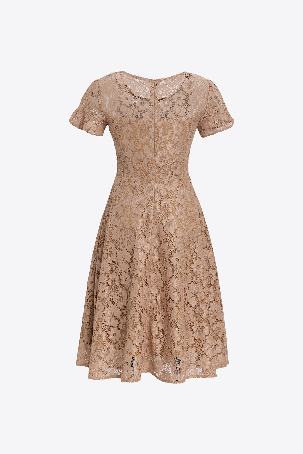 Đầm ren công sở dáng xòe 