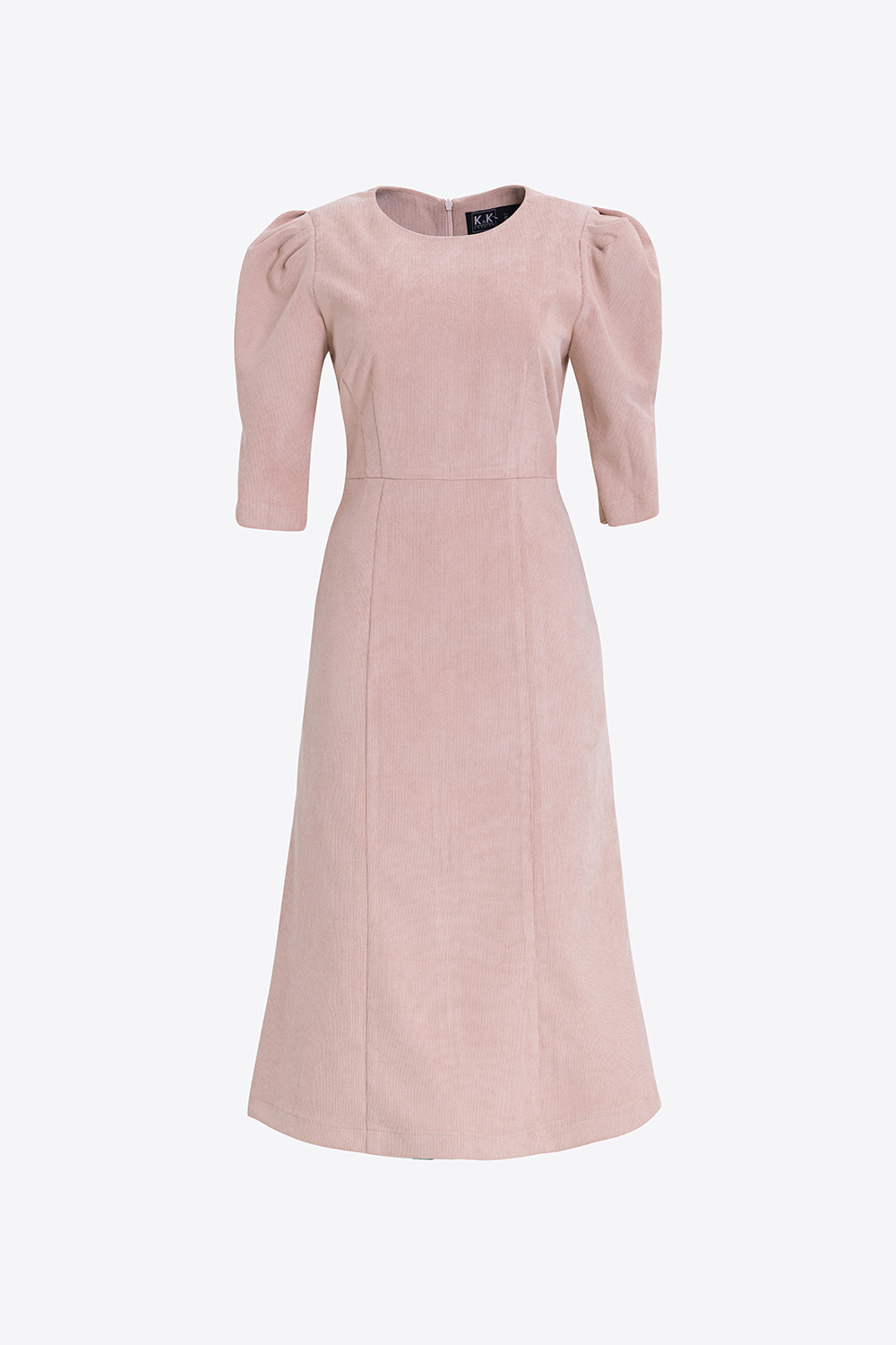 Đầm công sở chữ A tay phồng 